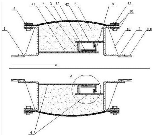 A non-metallic compensator for power plant boiler flue gas transmission pipeline