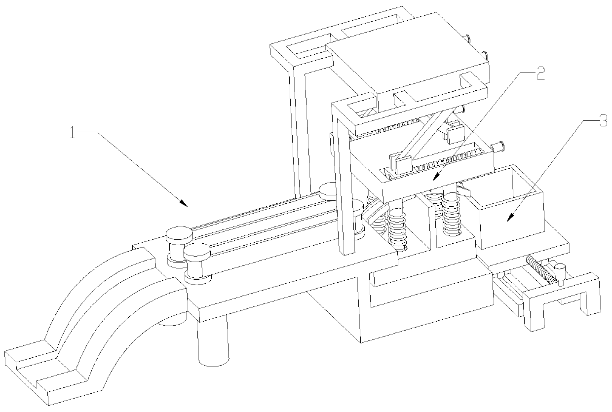 Plastic pipe cutting and transferring integrated mechanism