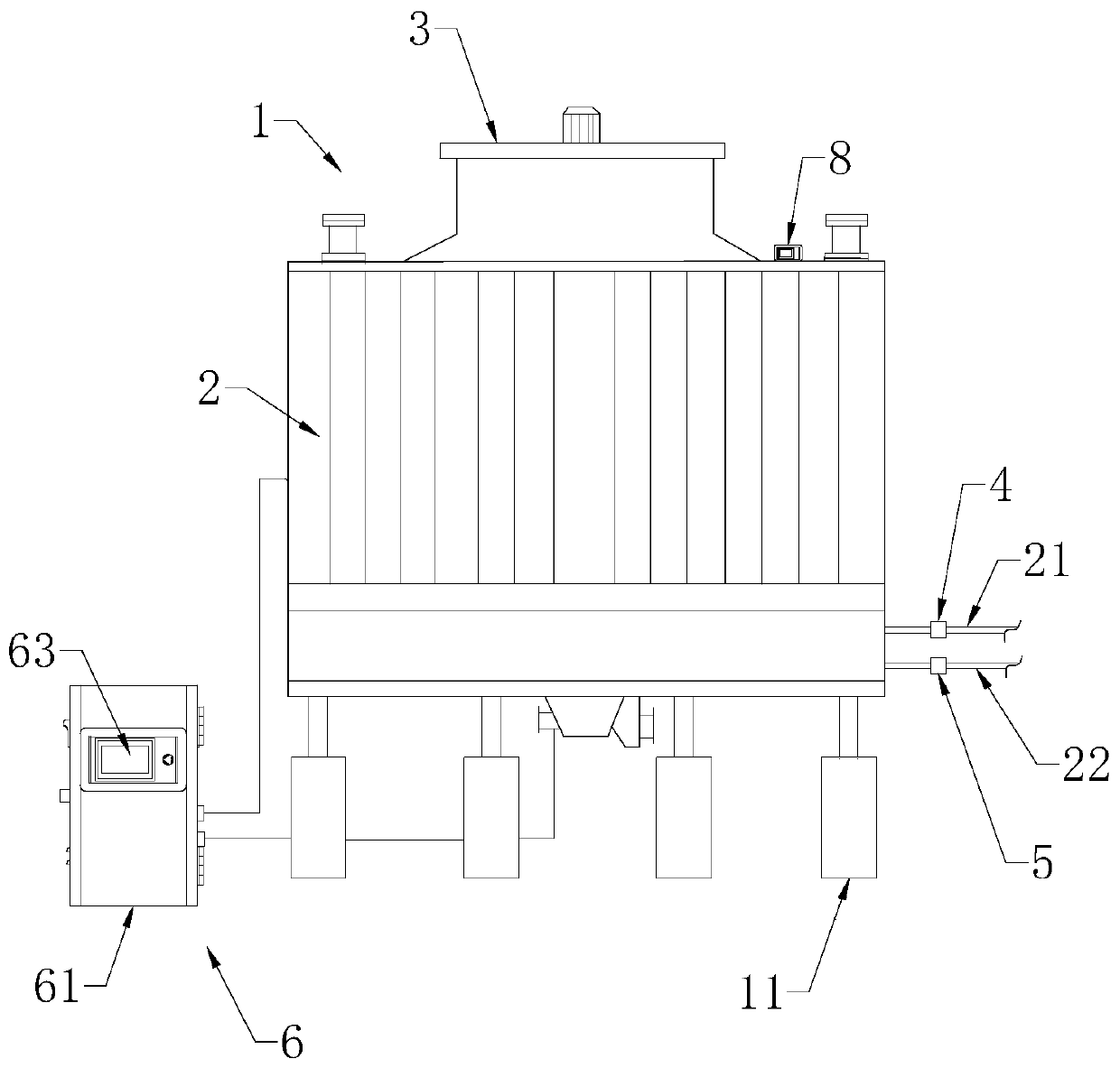 Circulating water management device, circulating system and management method based on cooling tower