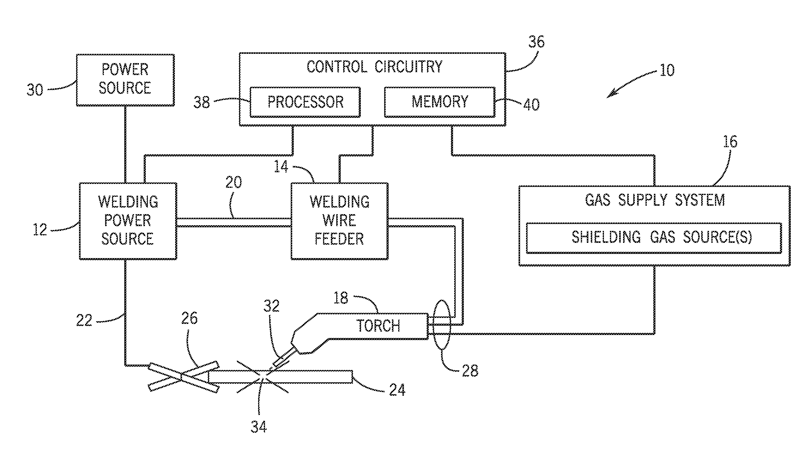 Electrode negative pulse welding system and method