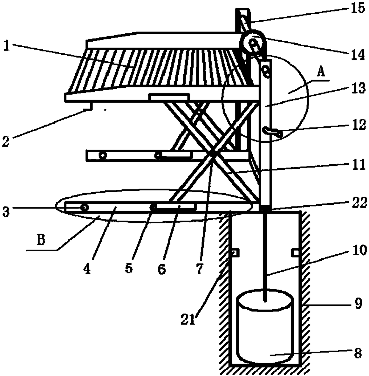 A manual three-dimensional garage