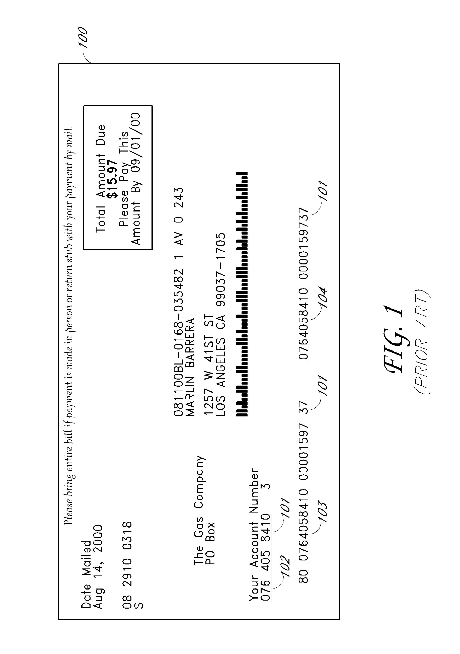 Bar coded monetary transaction system and method