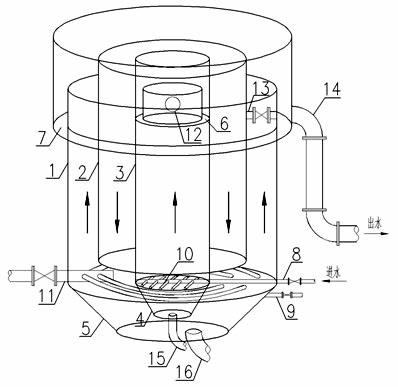 Aeration biological filter chamber facility