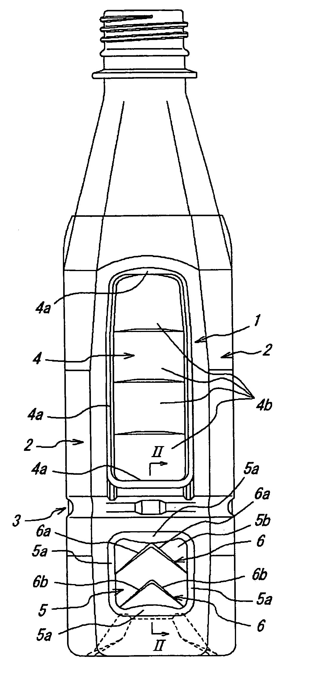 Synthetic resin heat-resistant bottle type container