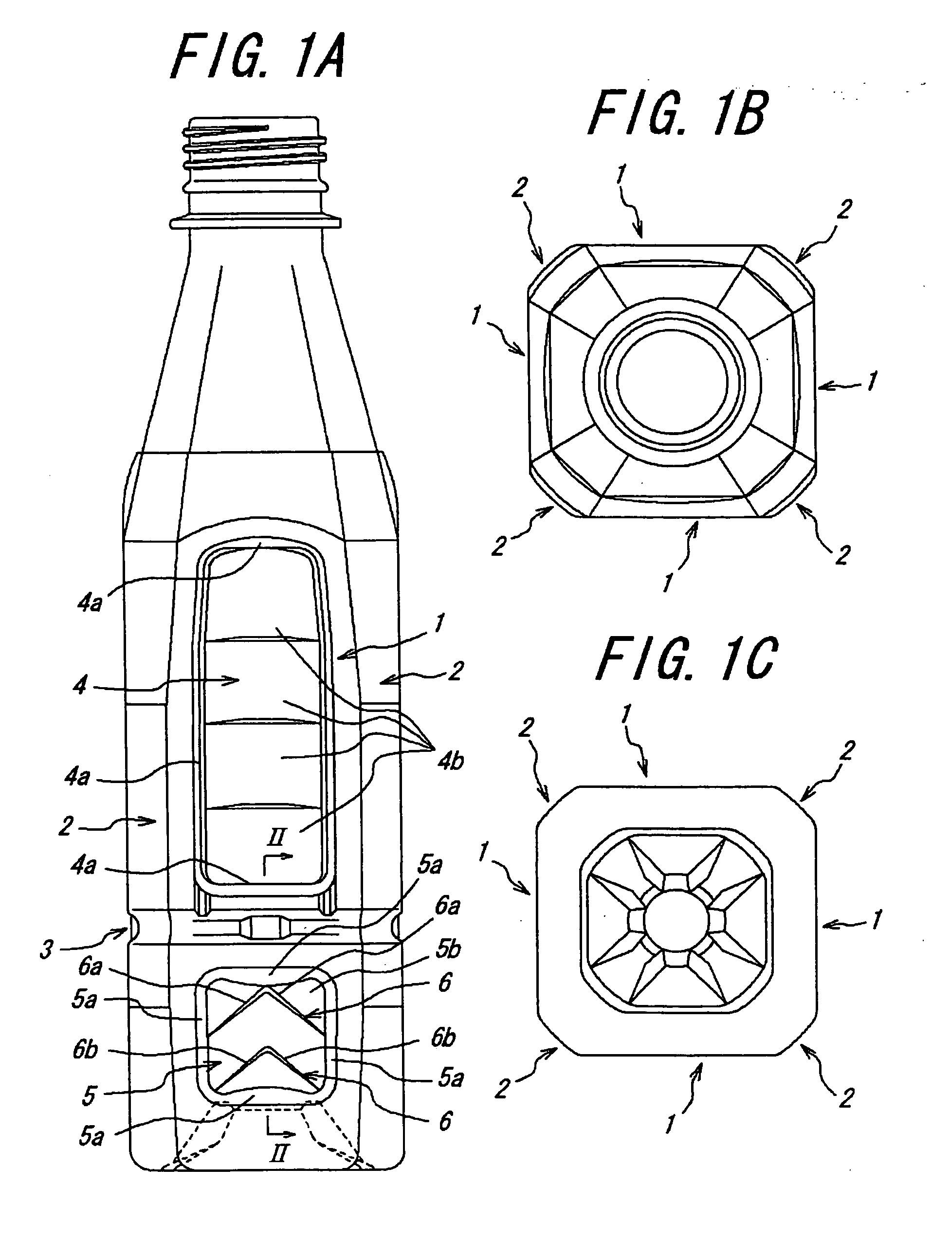 Synthetic resin heat-resistant bottle type container