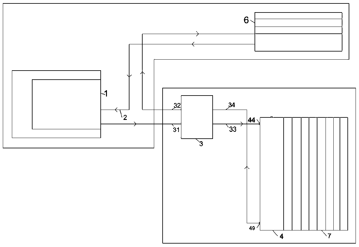 Dedicated radiator based on air source heat pump system