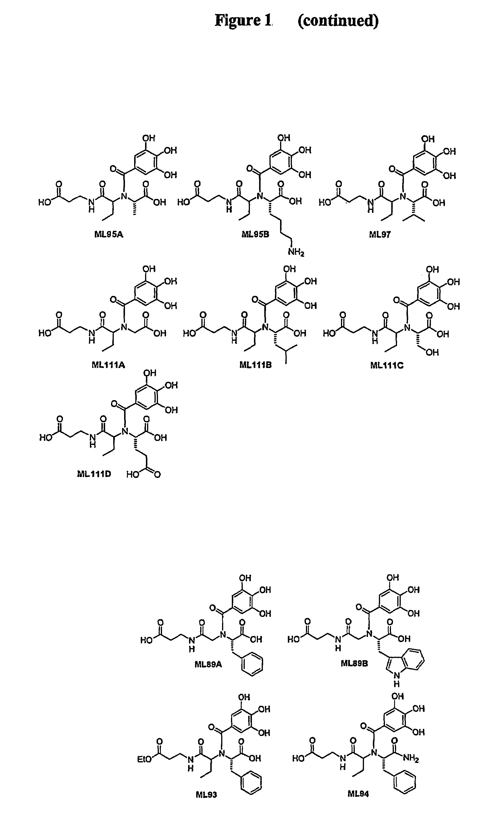 Polyhydroxy phenols and their use in binding p-selectin