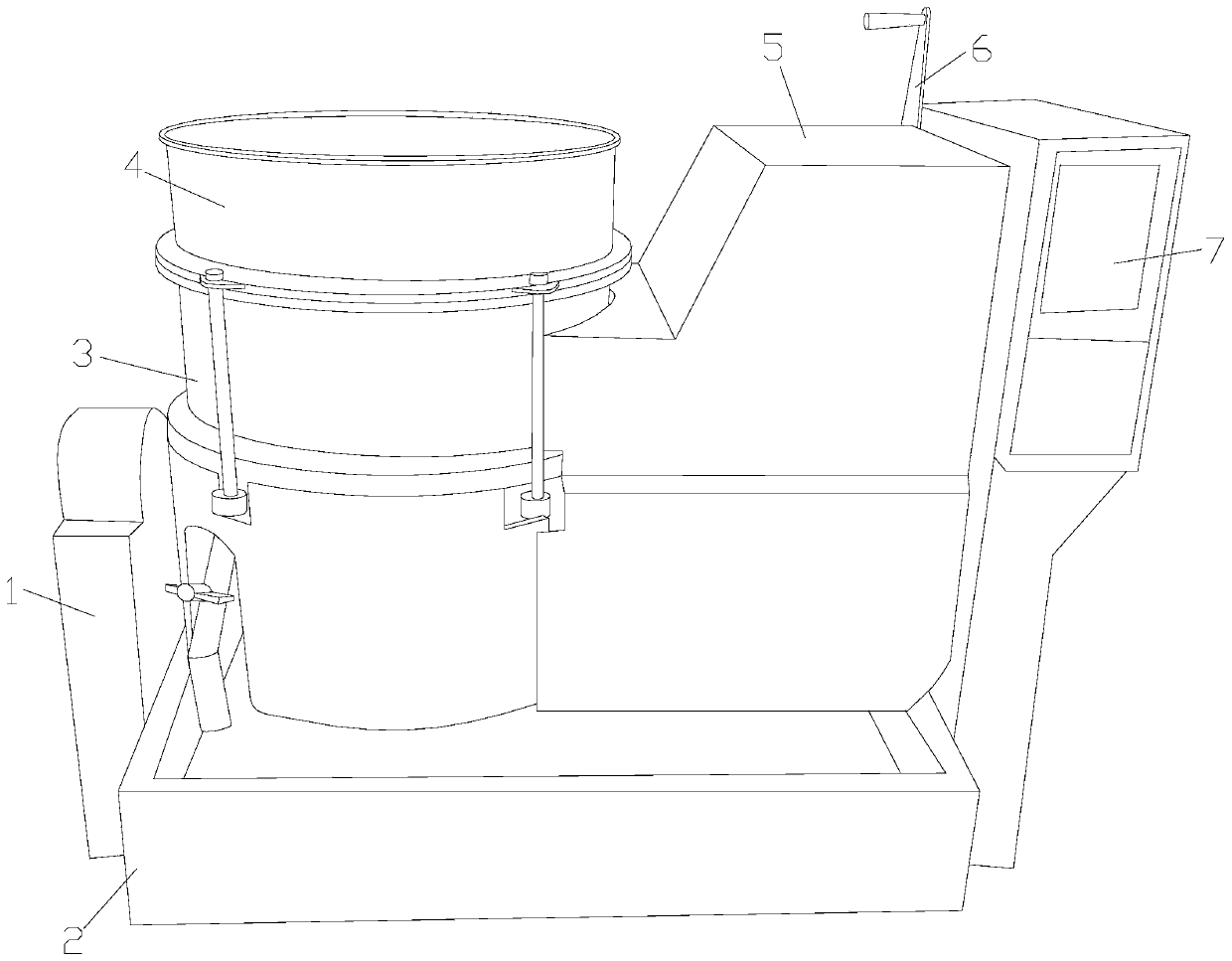 Raw material grinding equipment for chemical machinery