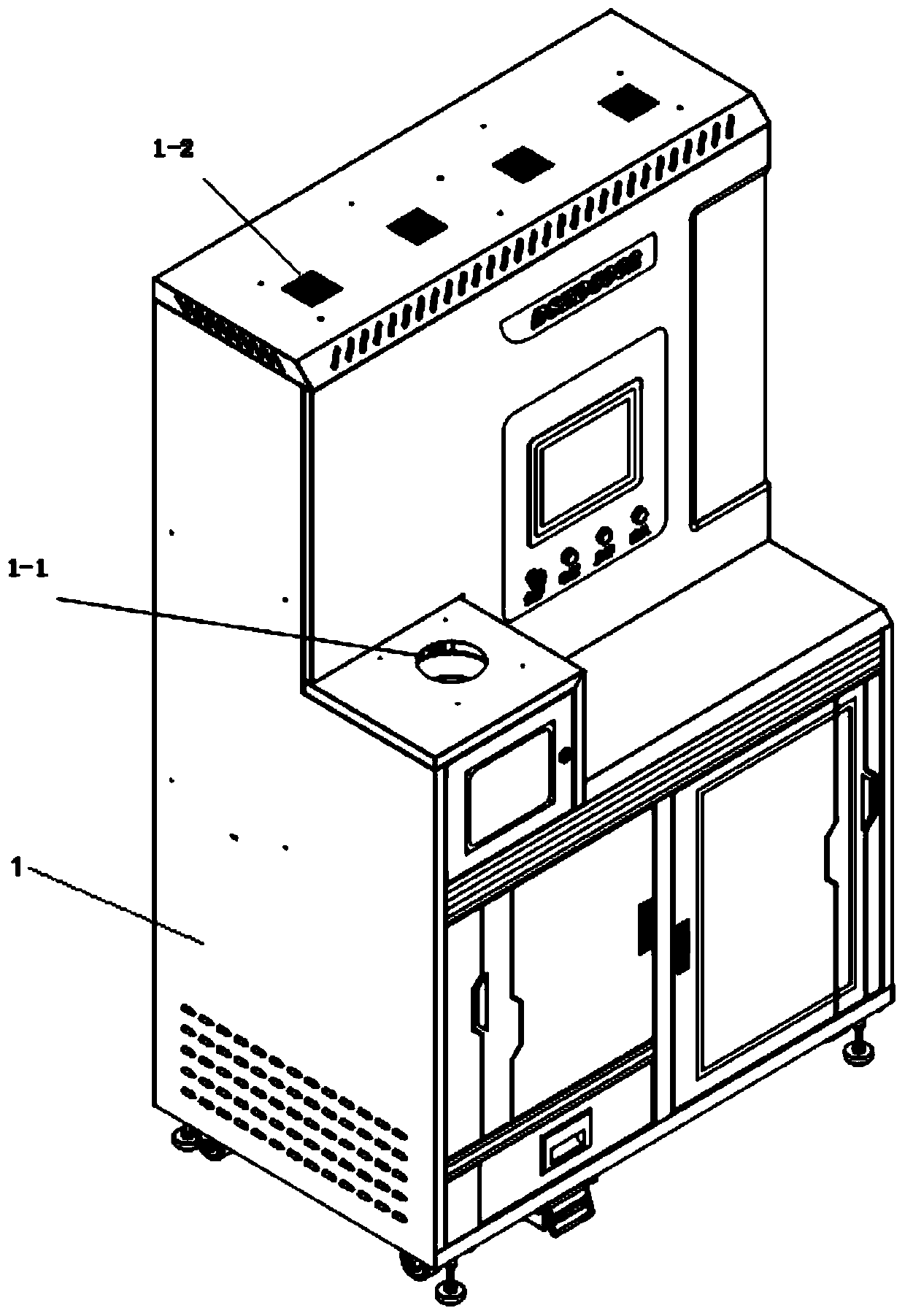 Automatic measuring device for calcium carbide gas evolution