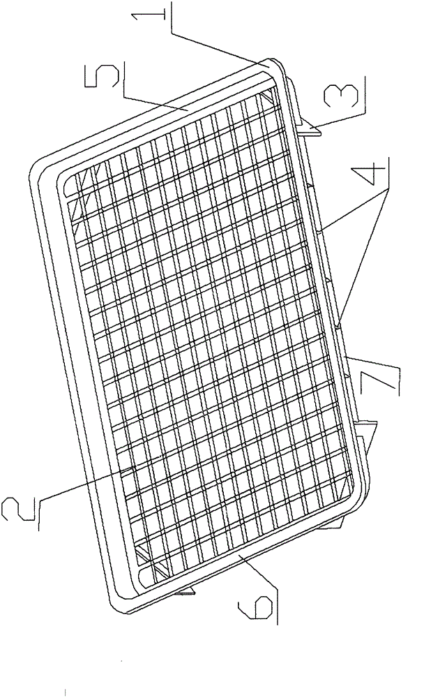 Plastic silkworm frame