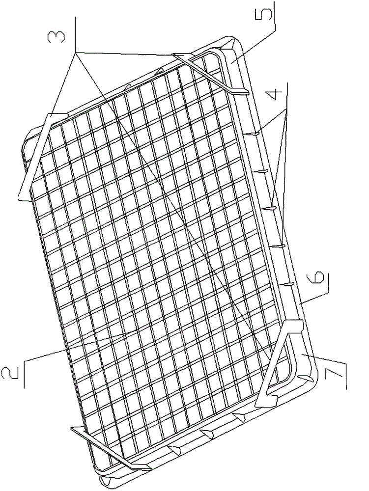 Plastic silkworm frame