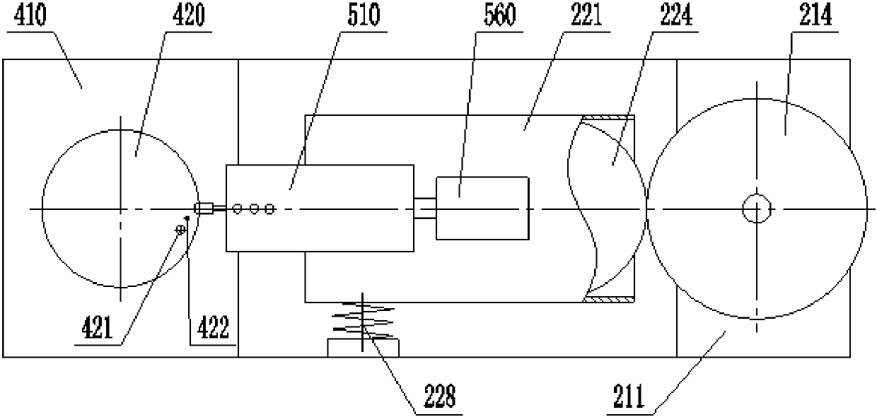 Arc edge grinding device