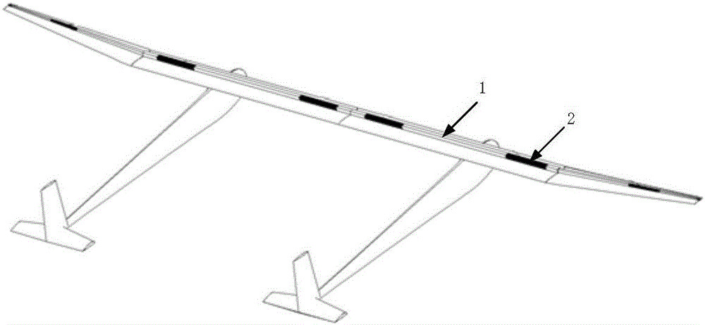 Wing spar/energy storage battery integrated structure