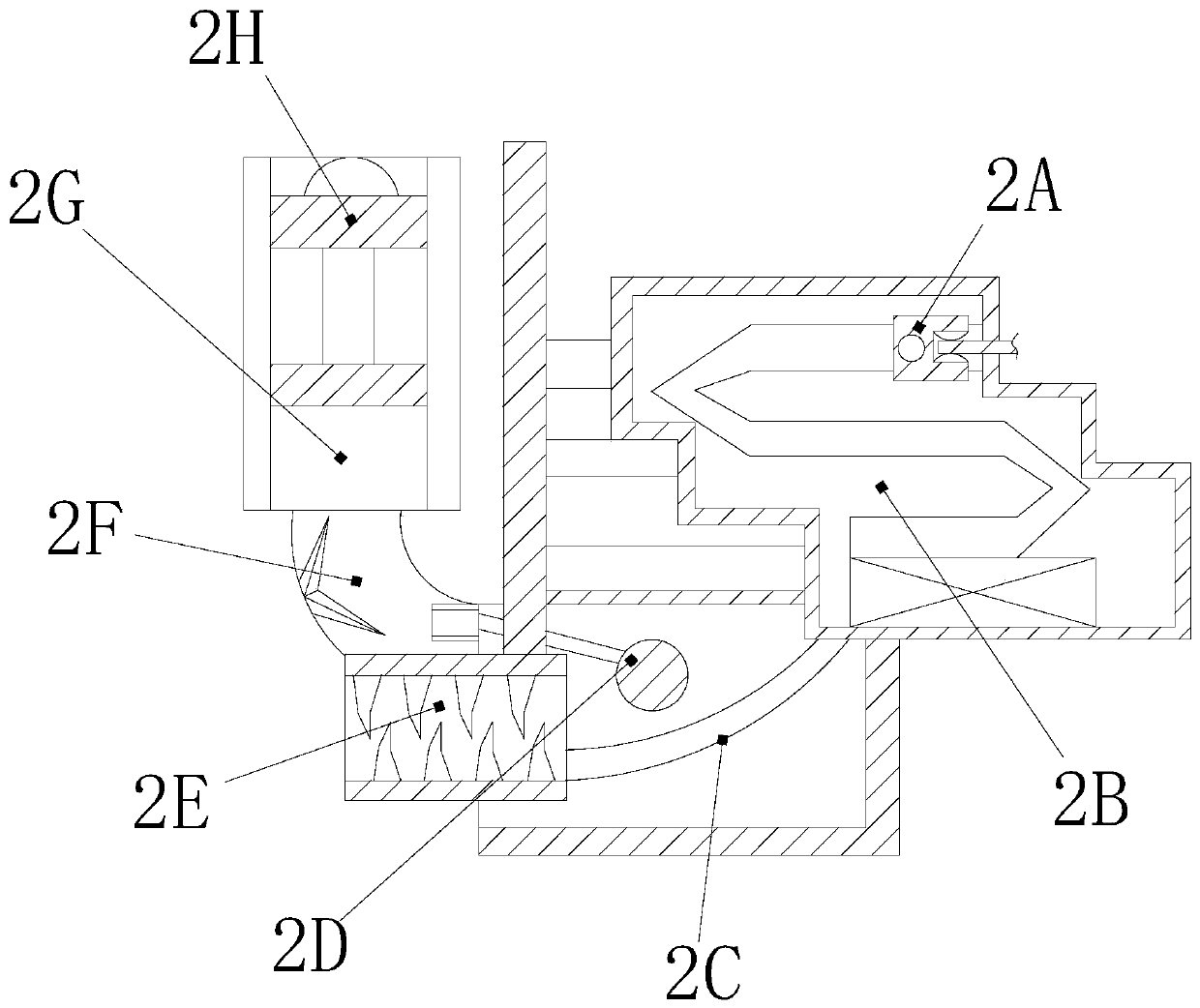 Curler hooked to staggered-type multi-layer front fly fold folding sliding shuttle for belt loop