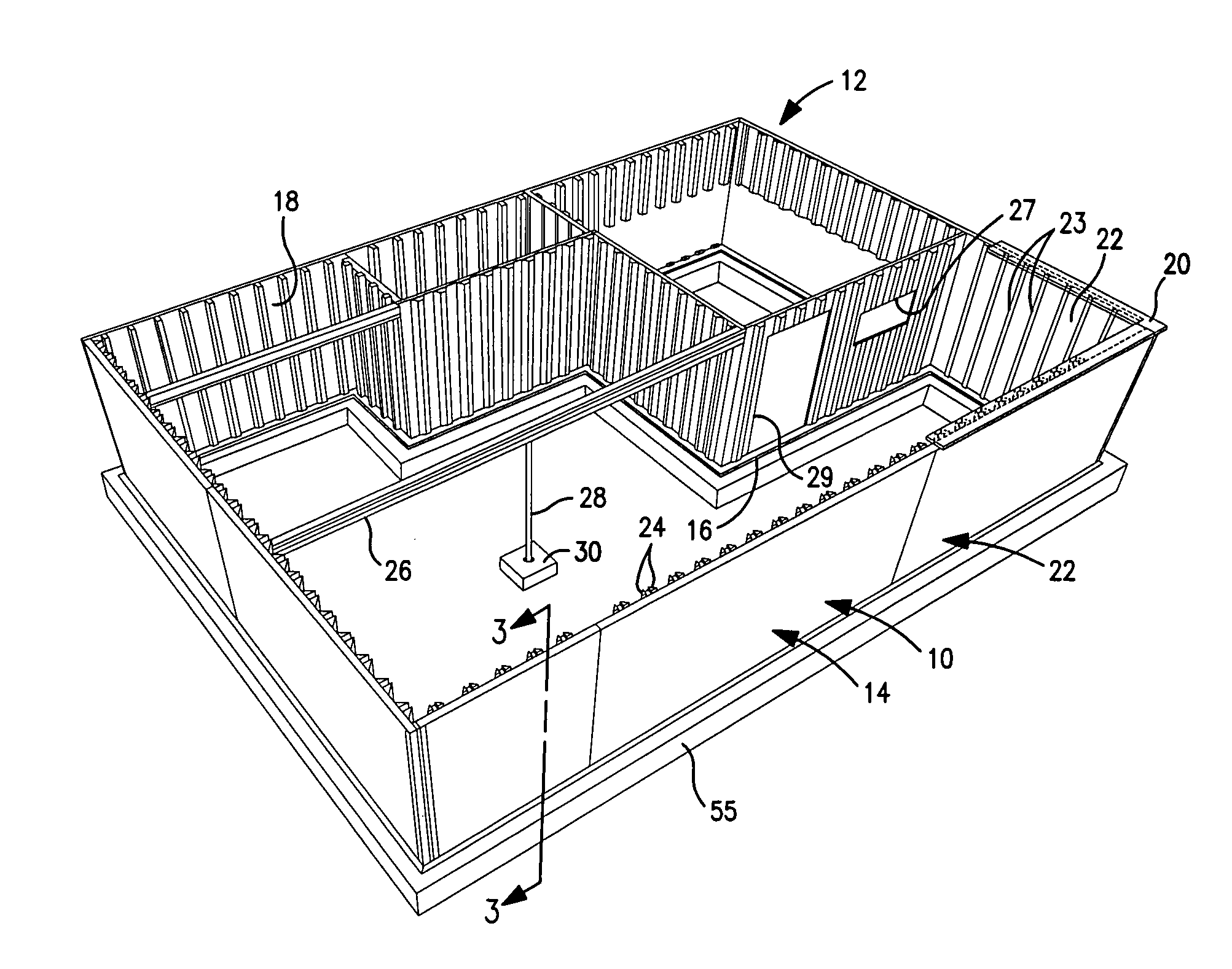 Support pads and support brackets, and structures supported thereby