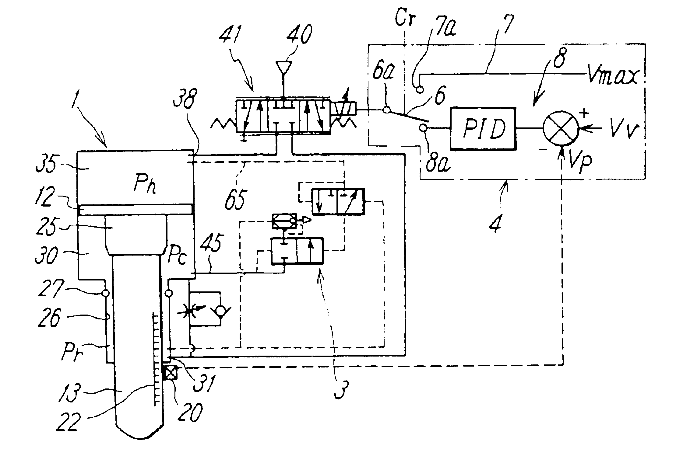 High speed driving method and apparatus of pressure cylinder