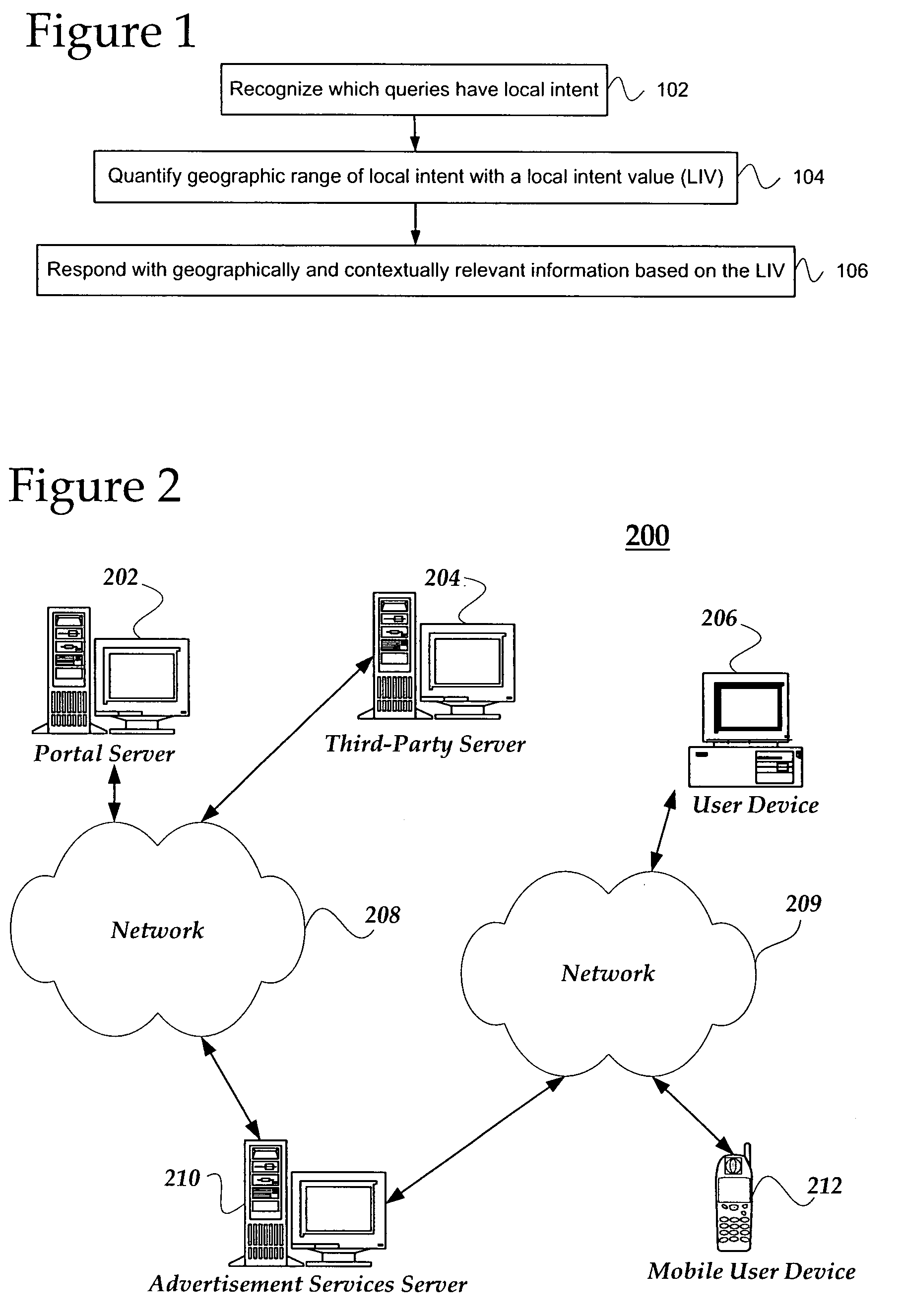 System for providing geographically relevant content to a search query with local intent