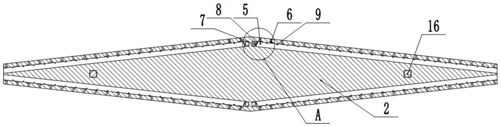 Rear windshield defrosting device