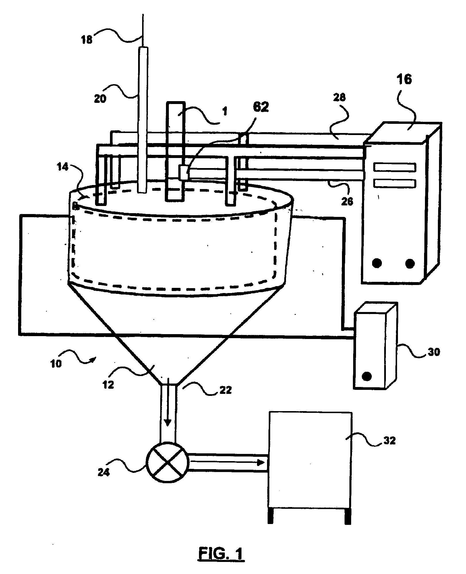 Electrolytic cell for removal of material from a solution