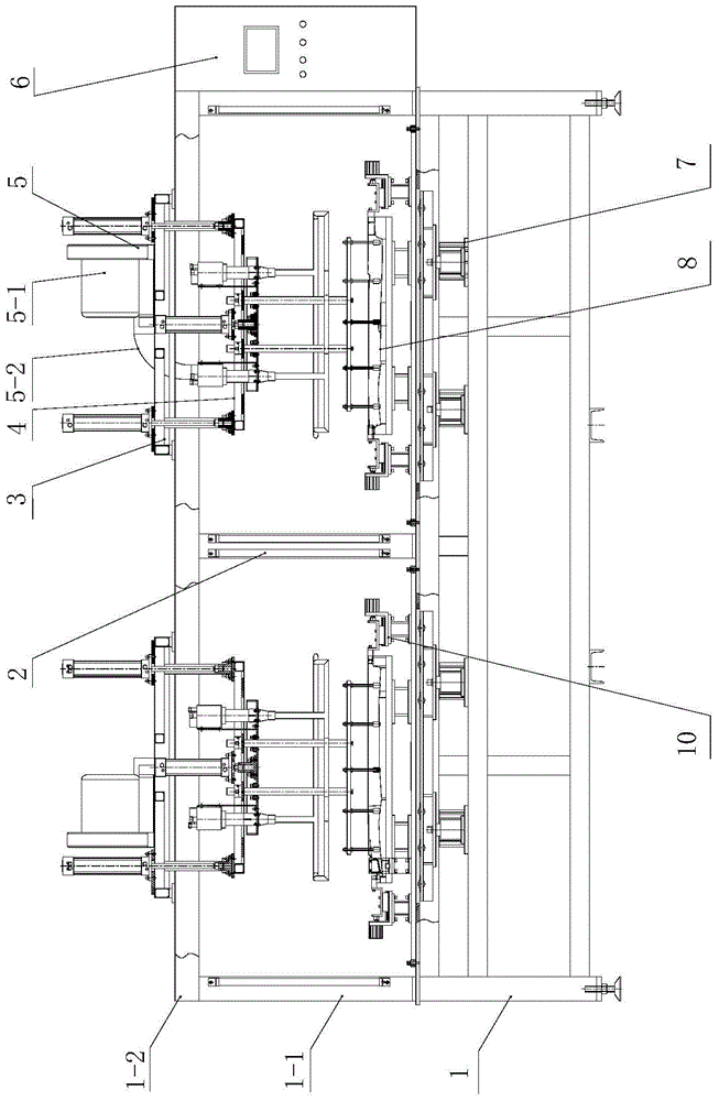 Taping machine for decorative plate and insertion plate on automobile door plate