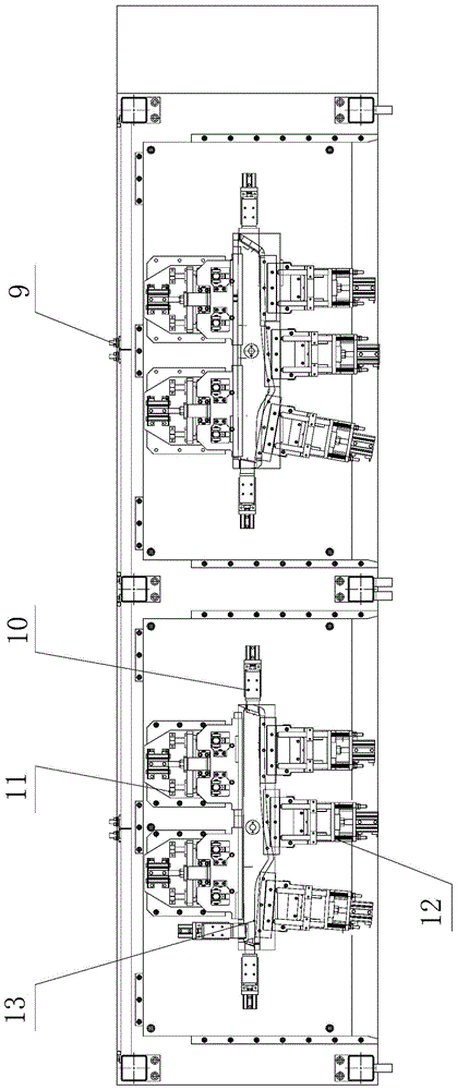 Taping machine for decorative plate and insertion plate on automobile door plate