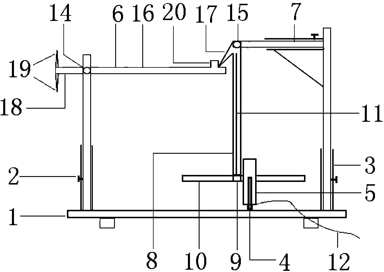 Method and device for measuring small elongation of solid material by using levers and Hall integrator