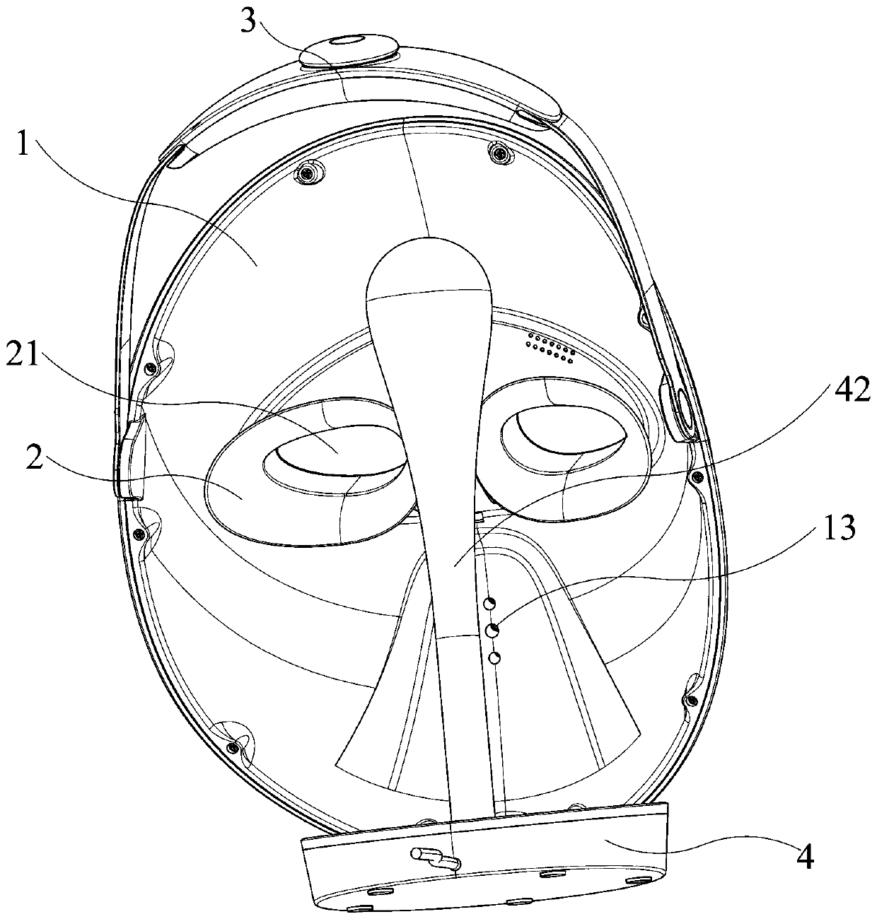 Beauty mask structure