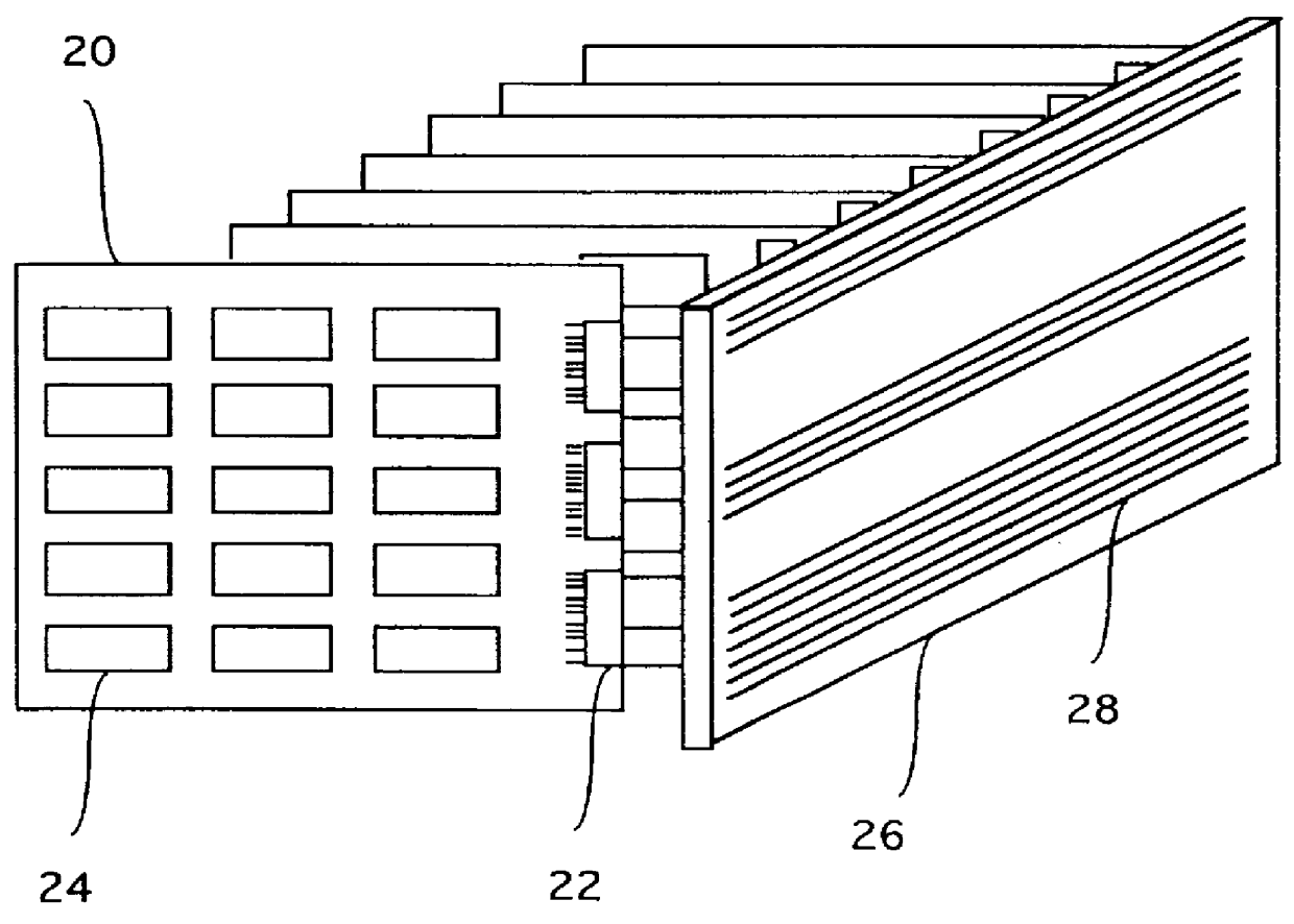 Optoelectronic smart pixel array for a reconfigurable intelligent optical interconnect