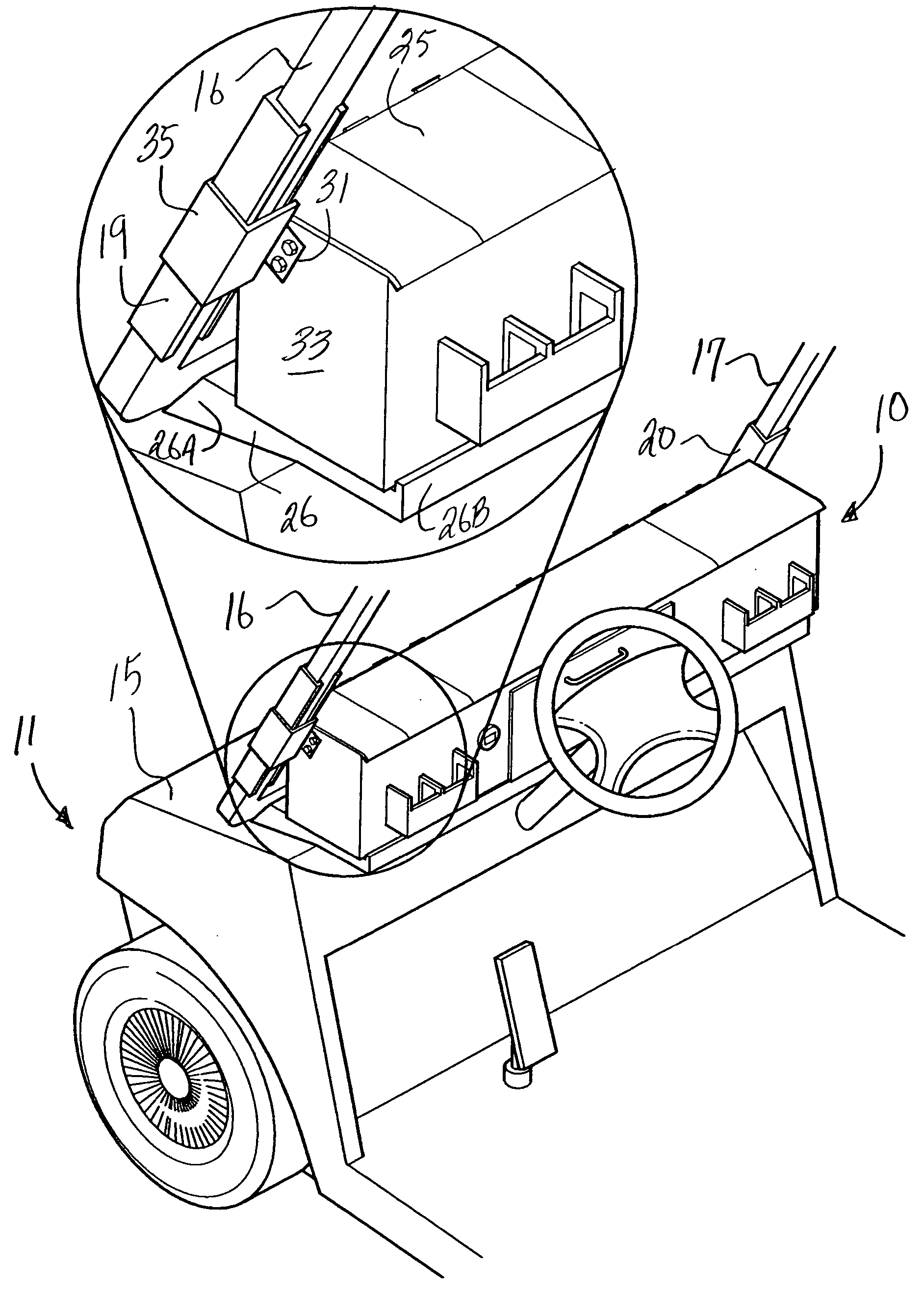 Dash box for a recreation vehicle