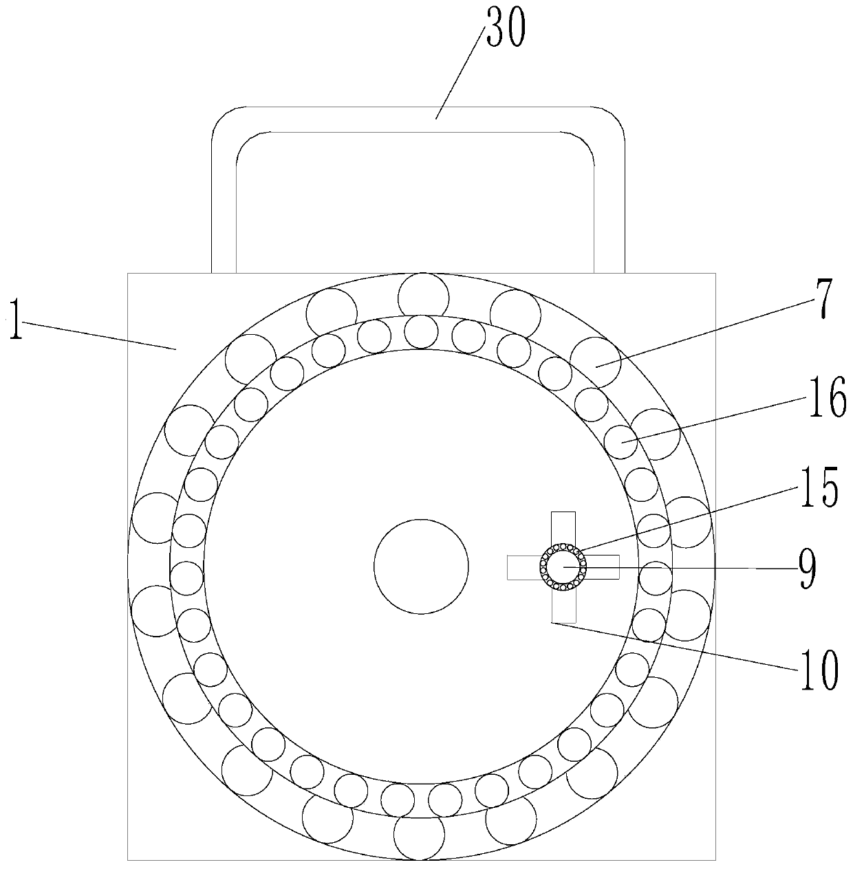 Centrifugal stirring device for printing materials