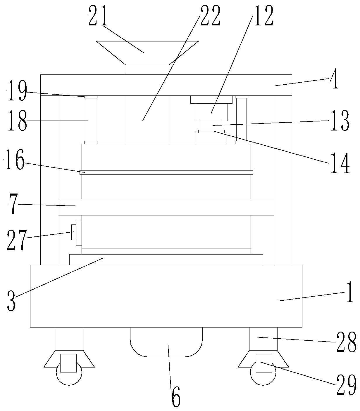 Centrifugal stirring device for printing materials