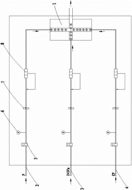 Mixing apparatus used for ternary one-time foaming for refrigerator