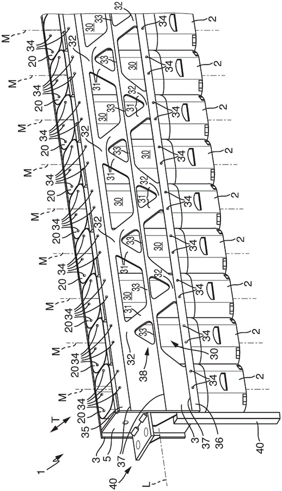 Container cell carrier for carrying at least one container cell and cleaning machine