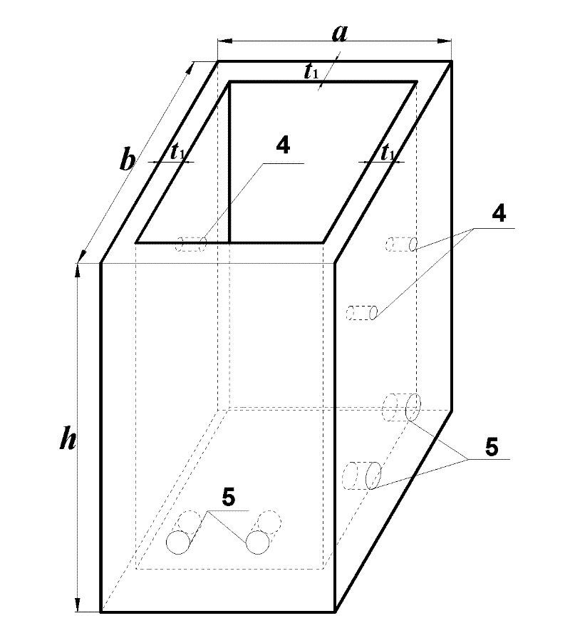 Box body lining type mudslide discharging and guiding groove and application and construction method thereof