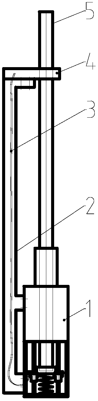 Unpowered long-rod part storage device capable of conducting clamping automatically