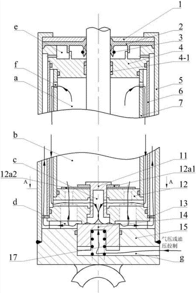 A pressure-controlled adjustable damping shock absorber