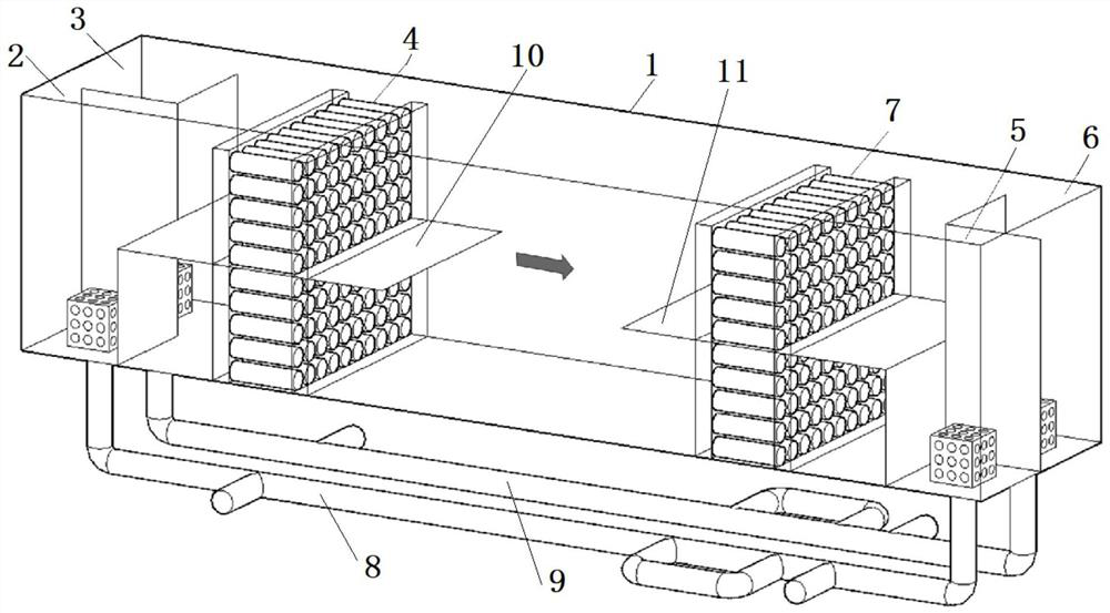 A laminar flow physical simulation experiment flume system capable of simulating background velocity