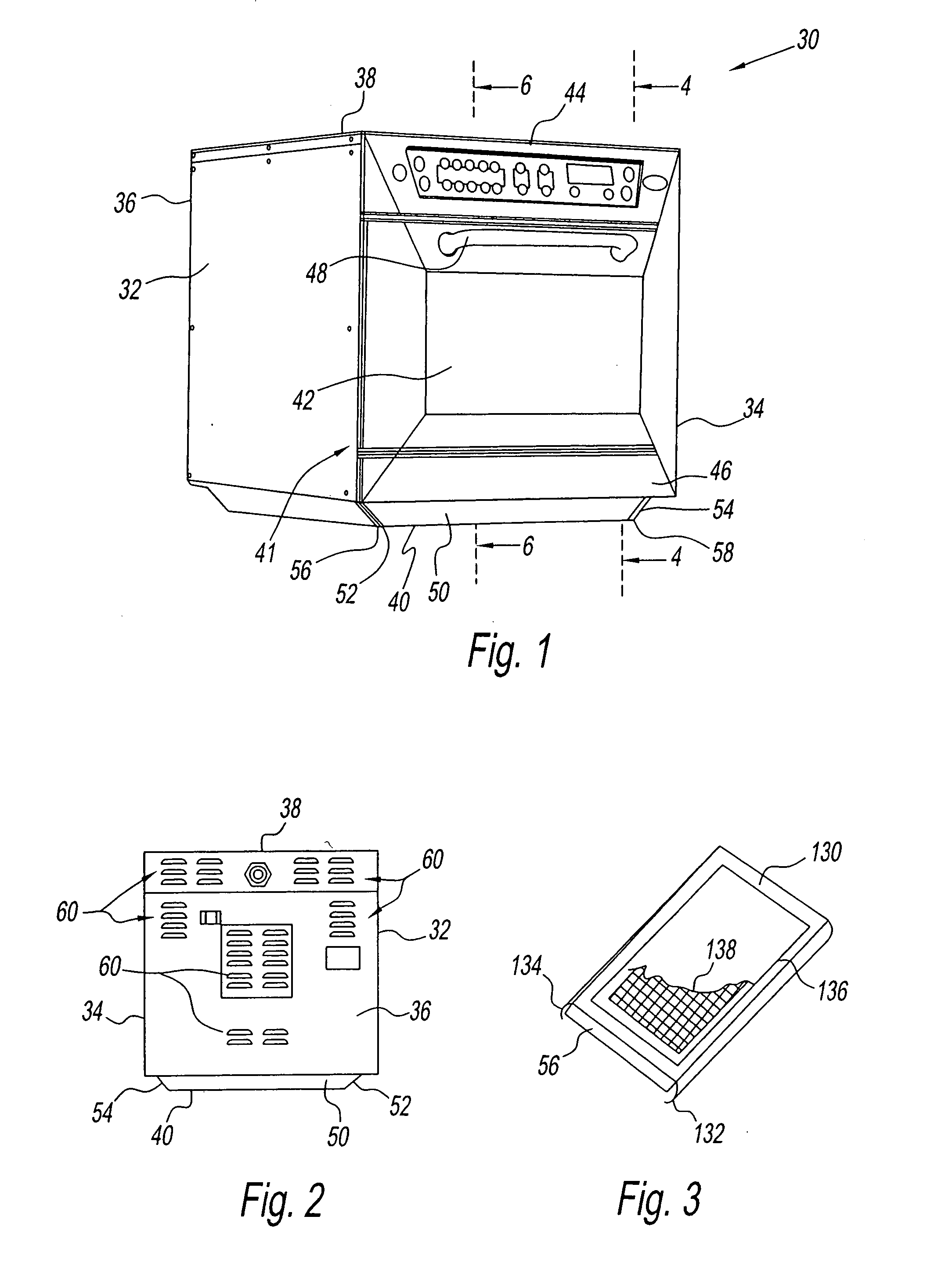 Impingement/convection/microwave oven and method