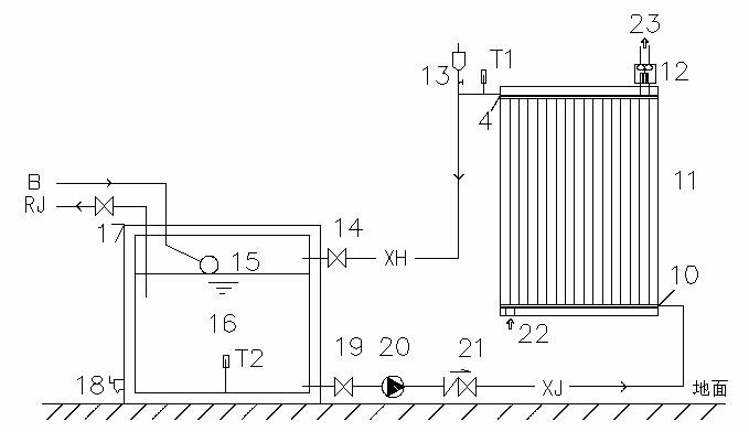 Highly-efficient gas-water hybrid solar heat collector and application thereof