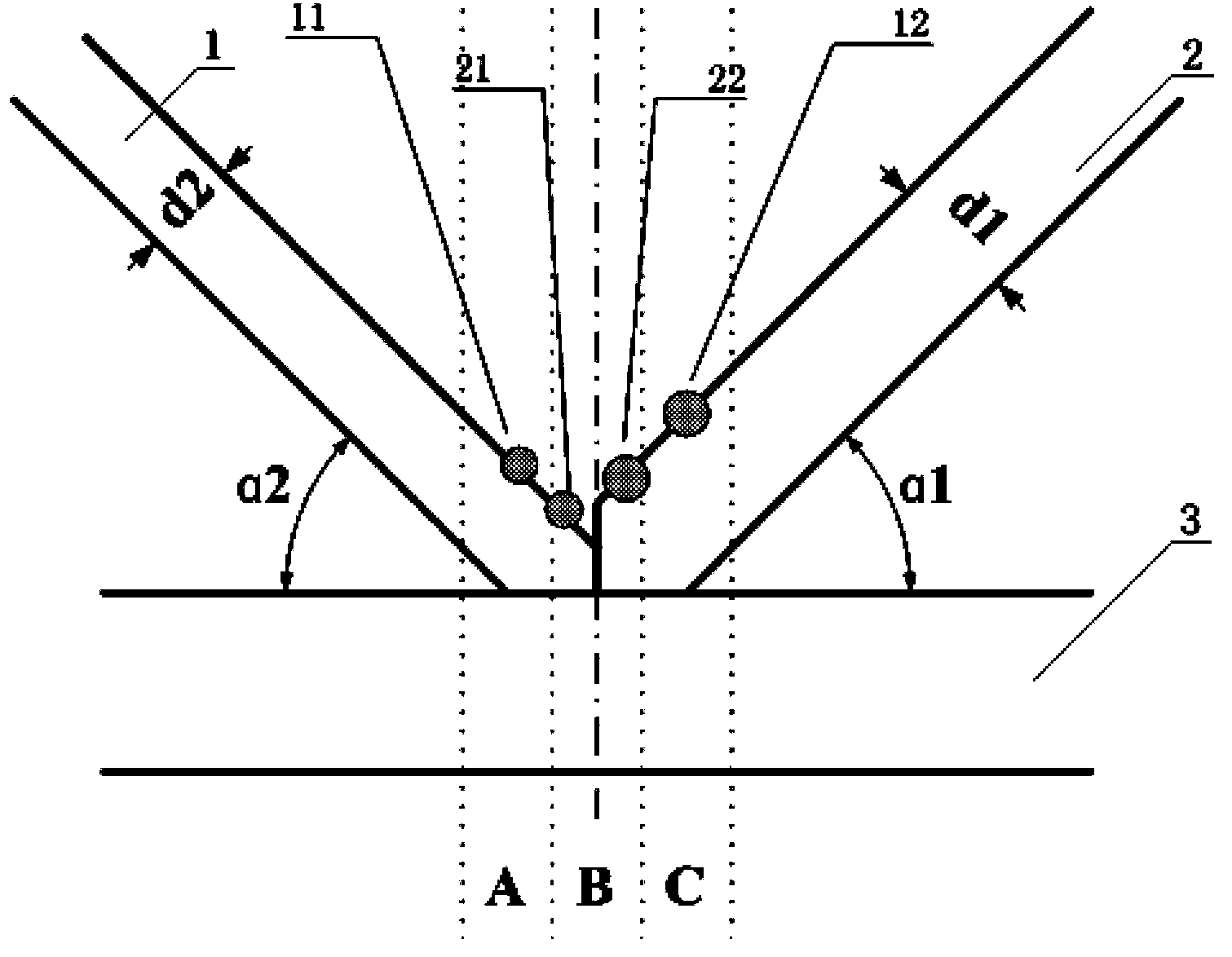 Dual-light beam laser welding method of K-shaped joint