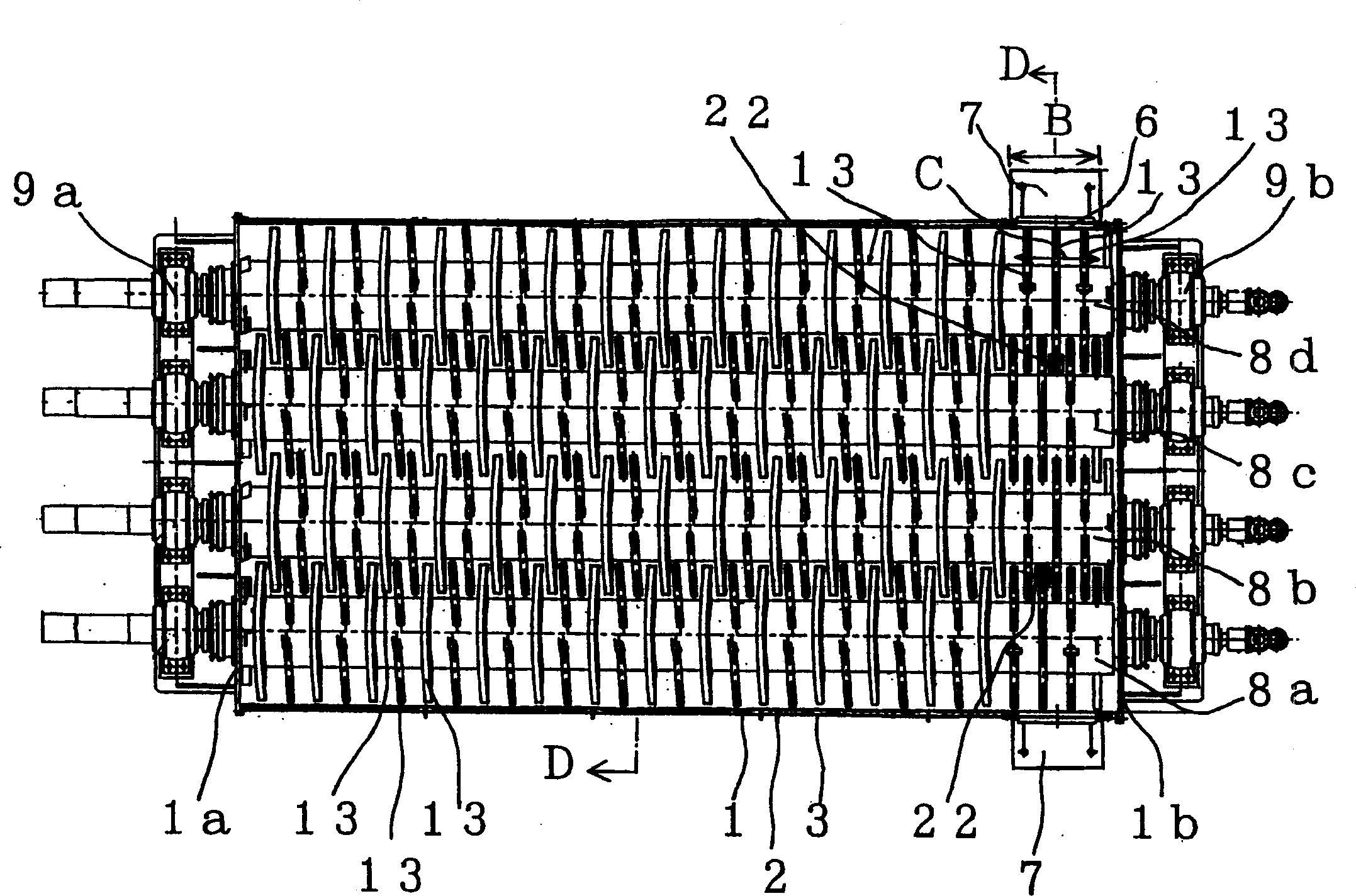 Stirring heat transfer device