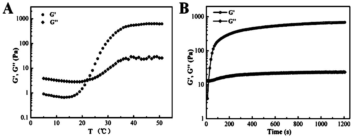 A temperature-sensitive injectable postoperative anti-adhesion material and its preparation method