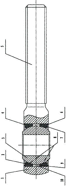 Spherical slide fitting with wide application and capable of bearing higher load