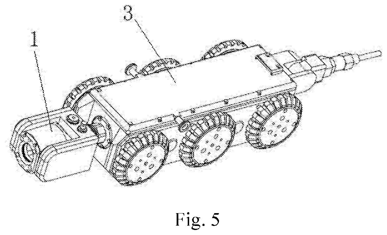 Pipeline robot, pipeline video-signal acquisition and transmission device and pipeline detection system and method