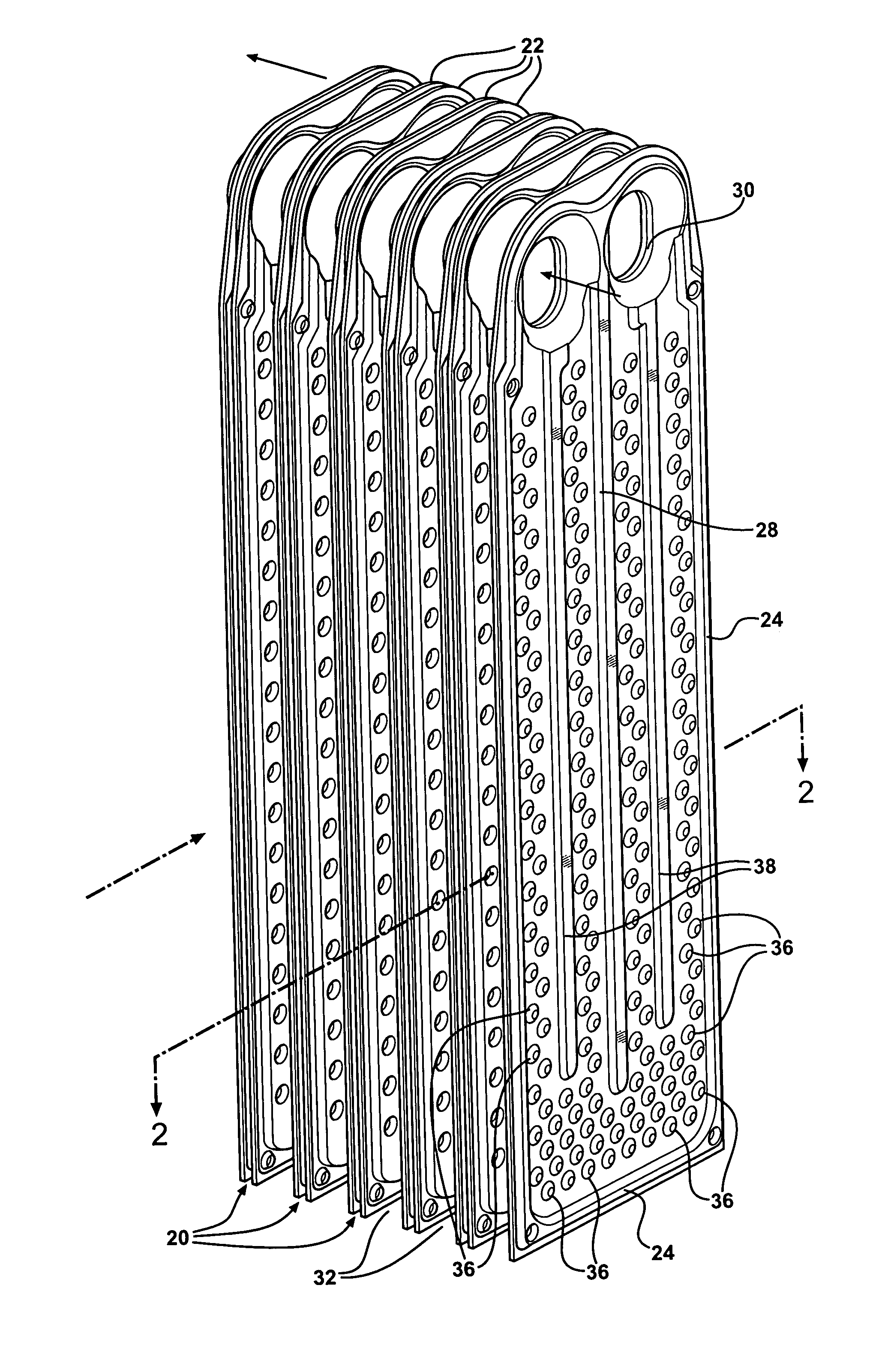 Plate-type evaporator to suppress noise and maintain thermal performance