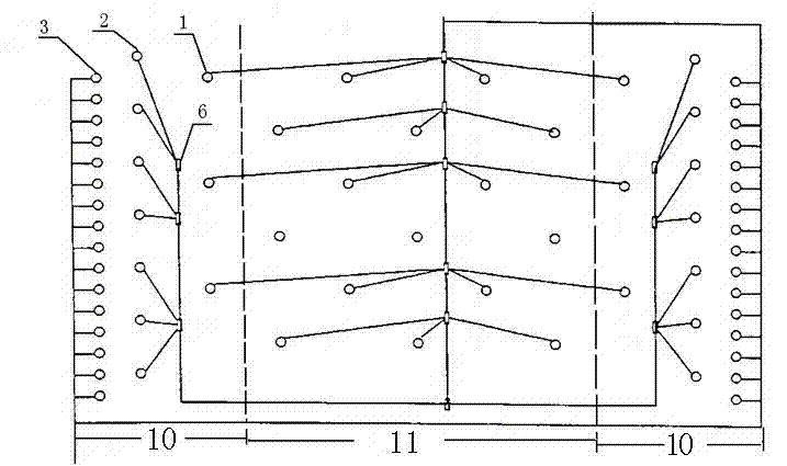 Multi-row micro-differential roadbed deep hole blasting construction method