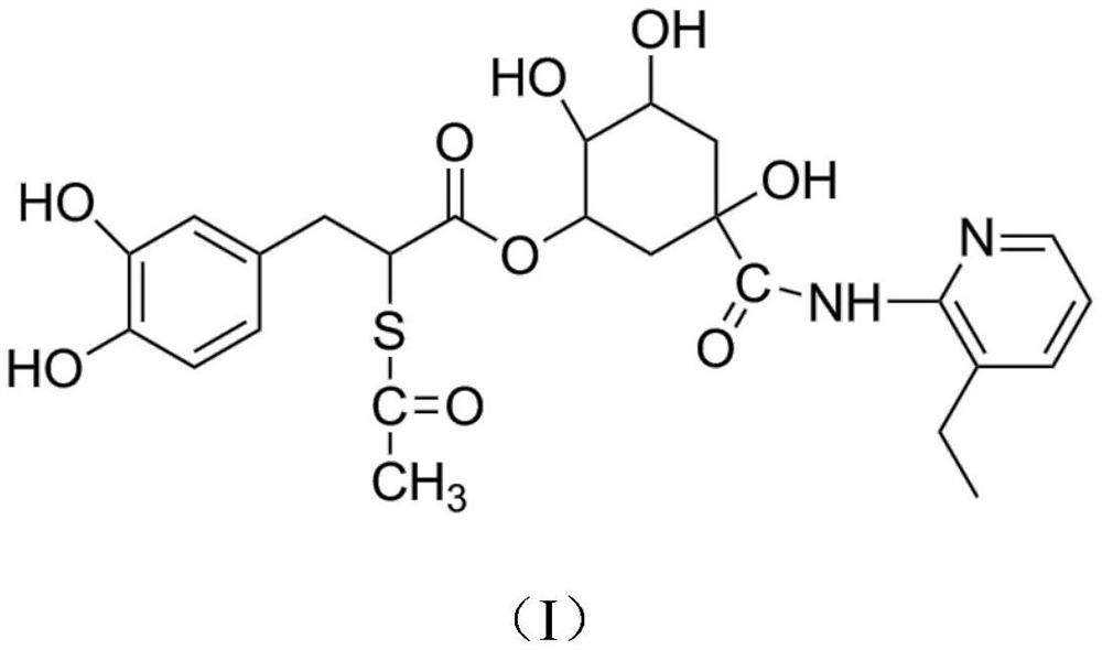 Chlorogenic acid derivative capable of clearing away heat and toxic materials and preparation method thereof