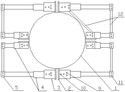 A cross arm support device with ice melting function