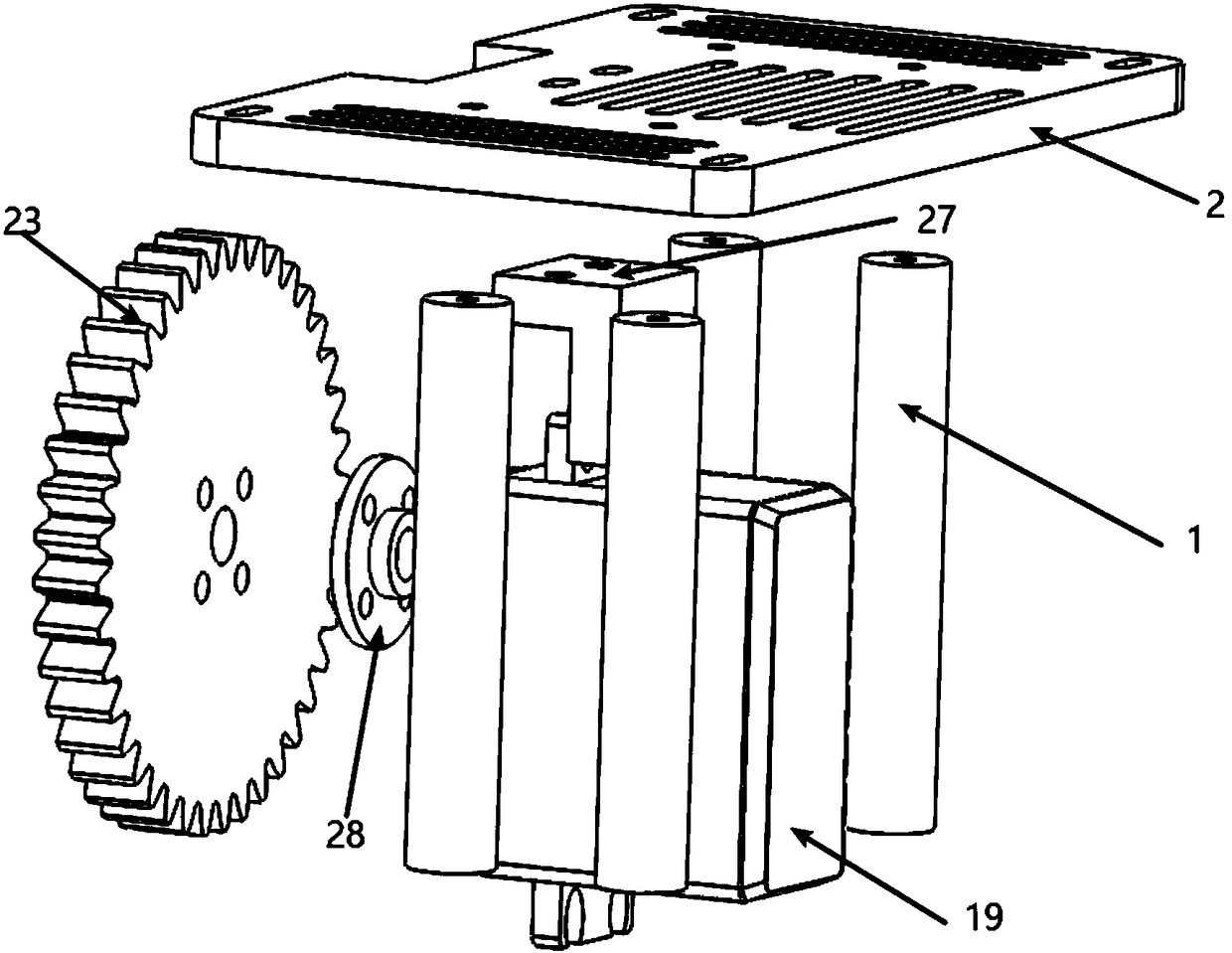 Automatic ball-grabbing device of unmanned aerial vehicle