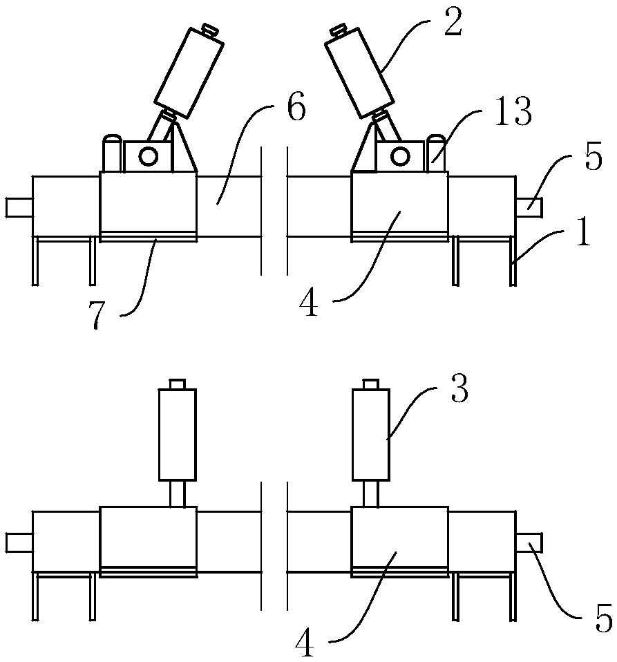 Deviation rectifying device of coal mine belt conveyor